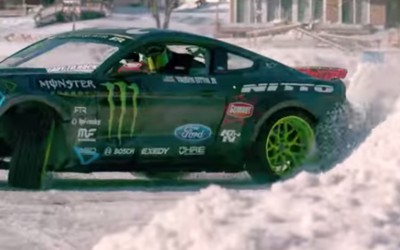 Η νέα Mustang driftάρει στον πάγο (VIDEO)