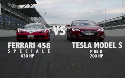 Tesla VS 458 Speciale: Στοιχήματα; (VIDEO)
