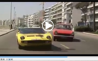 Video: Fiat 124 Sport Coupe vs Lamborghini Miura