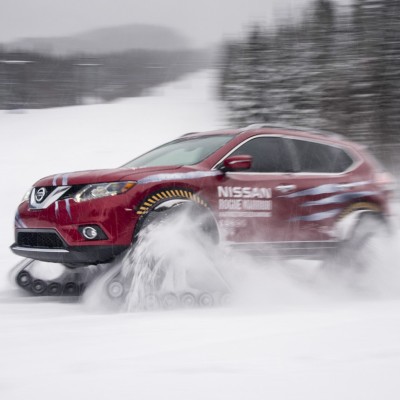 Nissan X-Trail με ερπύστριες (video)