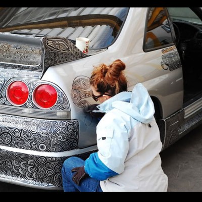 Nissan Skyline GT-R ζωγραφισμένο στο… χέρι