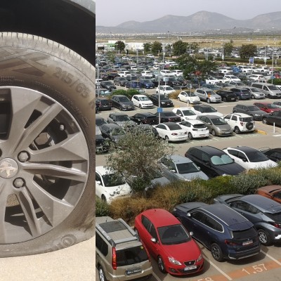 Αποκλειστικό! Σκίζουν ελαστικά στο αεροδρόμιο της Αθήνας - Ποια αυτοκίνητα κινδυνεύουν; [δείτε εικόνες]