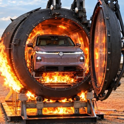 Η Volkswagen έβαλε ηλεκτρικό αυτοκίνητο στους 160 βαθμούς Κελσίου - Σε μηχανή για ποπ κορν