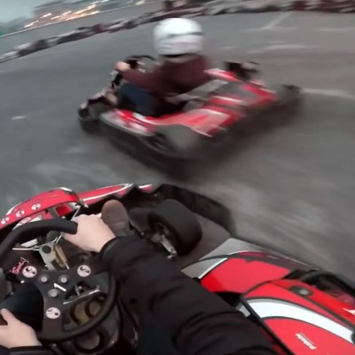 Πείτε του ότι τα καρτ έχουν ΚΑΙ φρένα! (video)