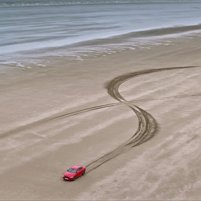 Δύο Jaguar ζωγραφίζουν στην άμμο (vid)