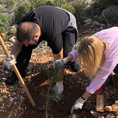 Eθελοντική αναδάσωση του Υμηττού από τους εργαζομένους της LeasePlan Hellas