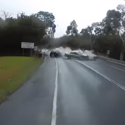 Απέφυγε με μαεστρία μια σφοδρή καραμπόλα (video)