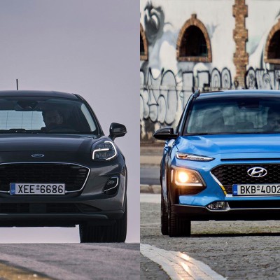 Δοκιμή: Ford Puma ή Hyundai Kona Hybrid;