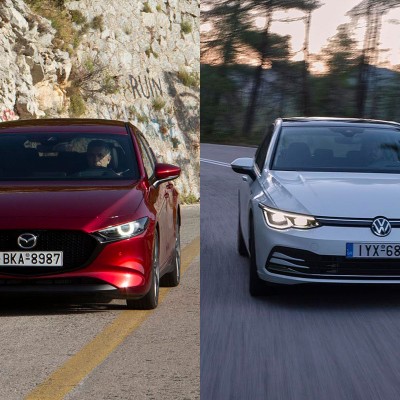 Mazda3 ή VW Golf; Ιδού η επιλογή σας!