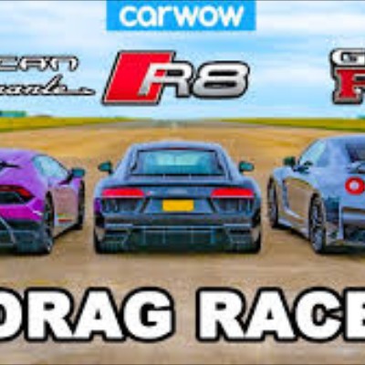 Drag Race: Lamborghini Huracan Performante vs Audi R8 vs Nissan GT-R [Video]