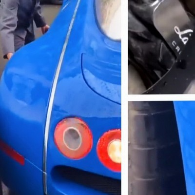 Ο οδηγός μιας Bugatti πέφτει πάνω σε σταθμευμένη Lamborghini! [Video]
