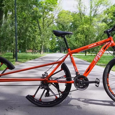 Μπορεί να δουλέψει ένα ποδήλατο με δύο μισές ρόδες; [video]