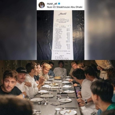 Σάλος με λογαριασμό 161.782 € στο εστιατόριο του Salt Bae - Ήταν οι οδηγοί της F1;