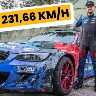 Νέο ρεκόρ Guinness: Drift στα 230 km/h χωρίς χέρια! [video]