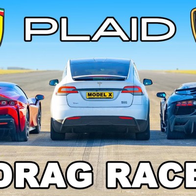 Video: Tesla Model X Plaid τα βάζει με Ferrari SF90 και Lamborghini Aventador!