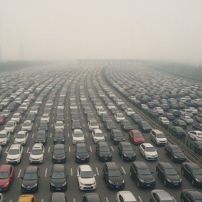 Ο γιγαντίαιος δρόμος με τις 50 λωρίδες κυκλοφορίας - Μια φορά τον χρόνο έχει δωρεάν διόδια