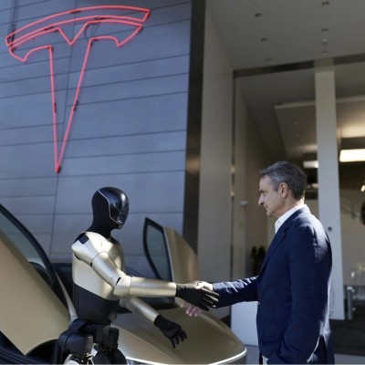 Το ρομπότ που υποδέχθηκε τον Μητσοτάκη στην Tesla – Είναι το μεγάλο στοίχημα του Elon Musk