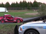 Shelby GT500 crashes into Brand New Truck