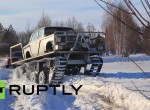 Russia Ural engineer puts his Wolverine Lada on tank tracks