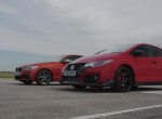 Honda Civic Type R vs BMW M135i - evo DRAG BATTLE