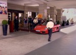 Patrick Dempsey's way of arriving at a hotel driveway.