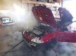 500 PS Civic blows in dyno