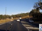 Toyota Supra flies off