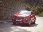 Kia Sportage SUV red trailer