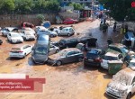 Πλημμύρα στο Μαρούσι - Αυτοκίνητα στη λάσπη