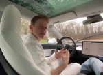 Jump out of Tesla in Auto Pilot