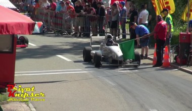 Formula crash at start of hillclimb Bergrennen Reitnau CH 2016