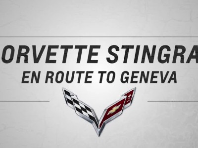 Chevrolet Corvette Stingray en route to Geneva