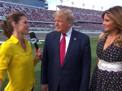 Ο Πρόεδρος Trump στην Daytona 500 - δηλώσεις