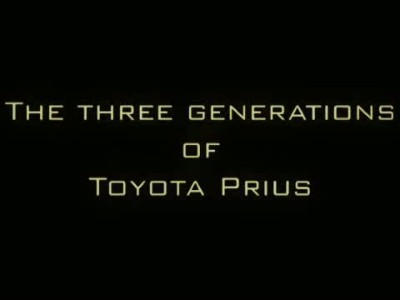 TOYOTA PRIUS 3 GENERATIONS
