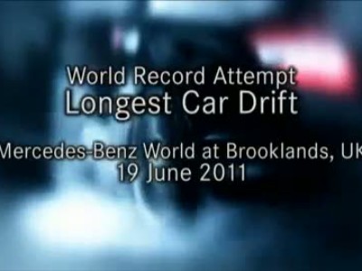 Mercedes - Guinness World Record  - Longest Car Drift
